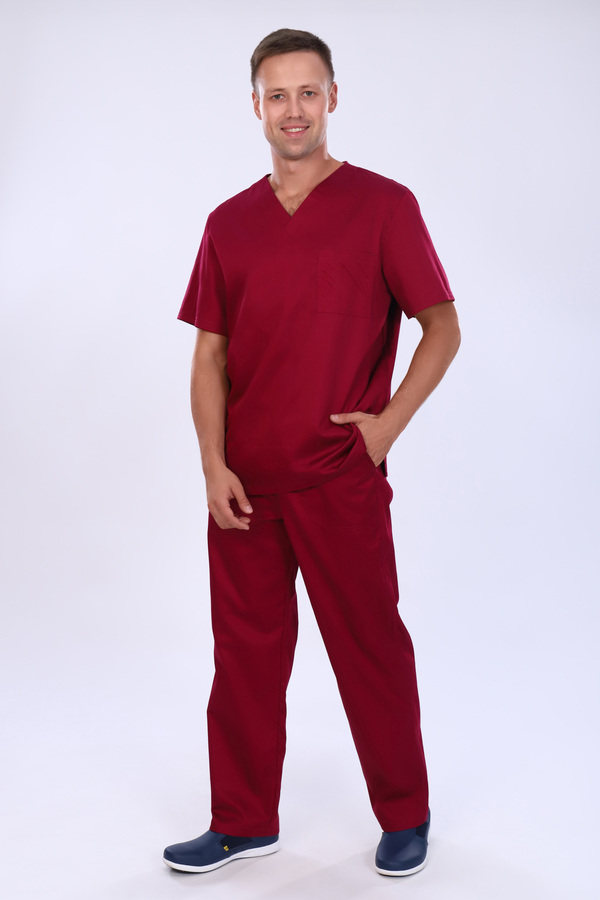 7-76-12-1 Костюм хир. муж. (Cotton Premium, кор. рук,) (20, 20, 20, 42 размер, 170-176)