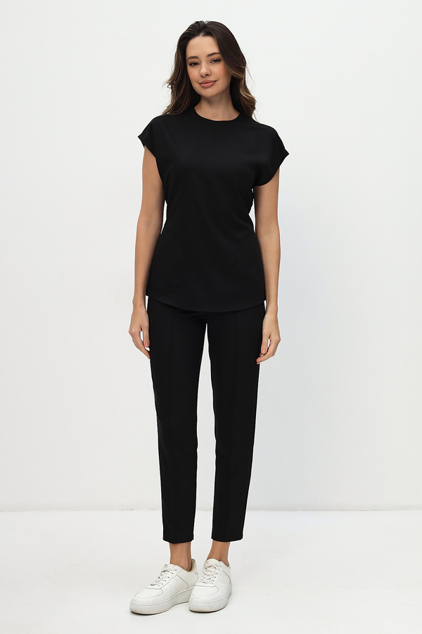 1-17-21-0 Брюки жен. (Kiara, рез) (65 Rich black, 42 размер, 170-176)