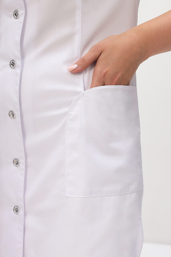 2-35-04-1 Халат жен. (ADVA, кор.рук, пуг) (0F, 58 размер, 170-176)