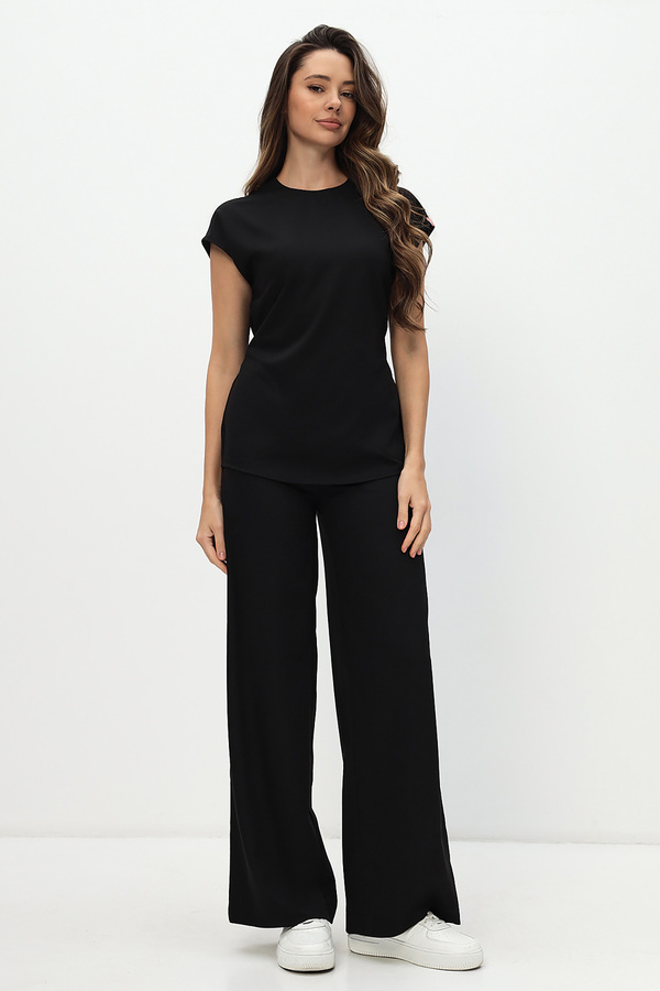 3-78.1-21-1 Блуза жен. (Kiara) (65 Rich black, 42 размер, 170-176)