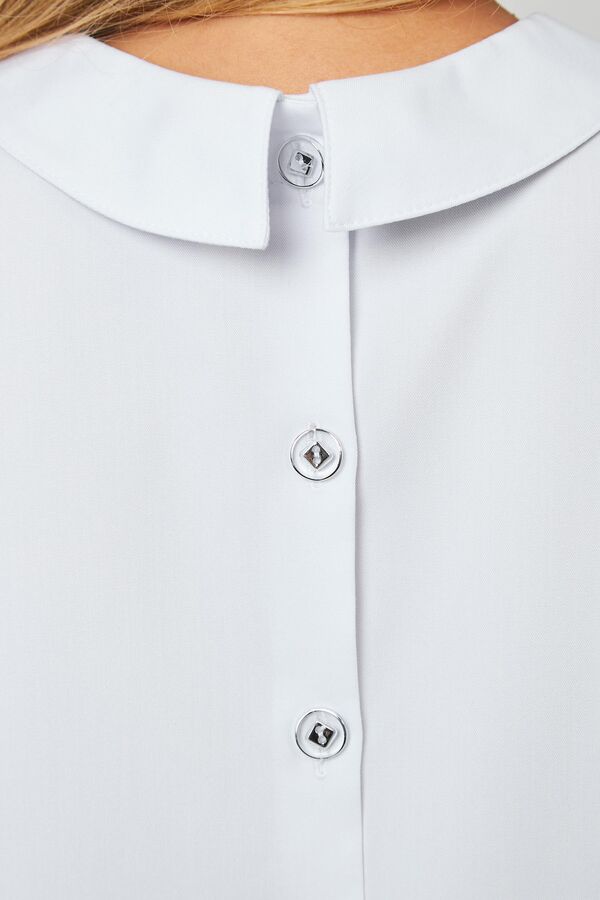 3-98-21-1 Блуза жен. (Kiara, кор.рук, пуг) (0 Blanc de blanc, 44 размер, 170-176)